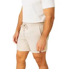 Short De Linho Masculino Básico Mauricinho Premium Lavado De Alta Qualidade Short Linho Praia
