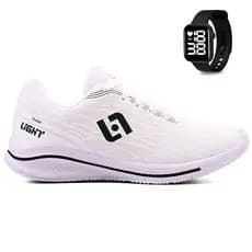 Tenis Masculino Esportivo Treino Academia Corrida Light Sport + Relogio