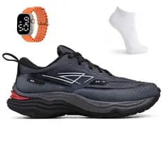 Kit Tênis Masculino Esportivo Academia Treino Caminhada Leve Repplay + Meia e Relogio