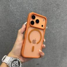Capa Translúcida Fosca Para Magsafe iPhone 17 Pro Max 17Pro Air 16 15 14 13 Magnética Com Botão De Controle De Câmera Ar