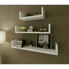jogo de prateleiras Decorativas 3 pçs já vai montado só instalar Decoração para quarto, sala, cozinha, banheiro
