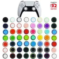 Par de Grip de controles lindas cores solidas com bordinhas de XBOX One, 360, PS3, PS4, Switch 2
