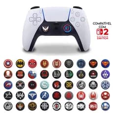 (C) Par de Grip Personalizado Ps3,Ps4, Ps5, Xbox One, Xbox X/S, Switch 2 Ótima qualidade Envio Imediato
