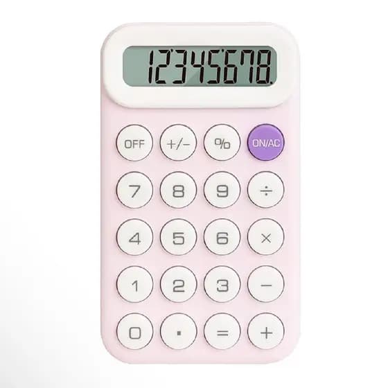 Calculadora de mesa 8 dígitos dupla alimentação a bateria e solar