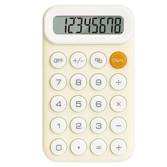 Calculadora de mesa 8 dígitos dupla alimentação a bateria e solar