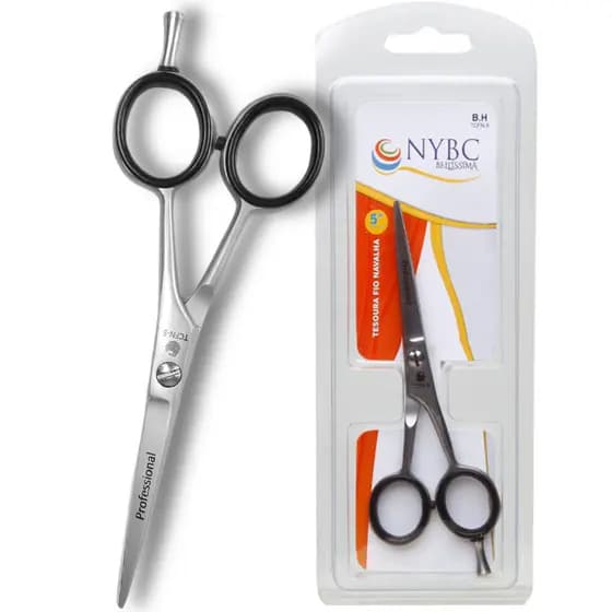 Tesoura Cabelo Fio Navalha 5" (12,7 Cm) Inox 420 NYBC