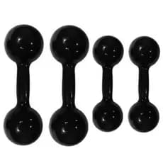 kit pares 1kg e 3kg emborrachado total do par 8kg