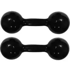 Halter emborrachado par 3kg cada unidade total do kit 6kg emborrachado Promoção