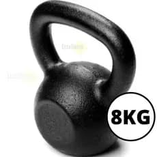 kettlebell 8kg pintado preto alça anatômica promoção