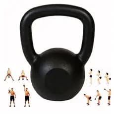 kettlebell 20kg pintado preto Premium