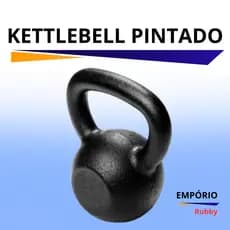Kettlebell 18kg pintado ferro fundido