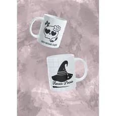 🧡 Caneca Halloween Personalizada - Caneca Personalizada - Dia das Bruxas - Caneca Branca - Cafe
