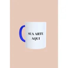 Caneca de Porcelana Personalizada 325ml - Personalização Única, Design Moderno, Ideal para Presentes