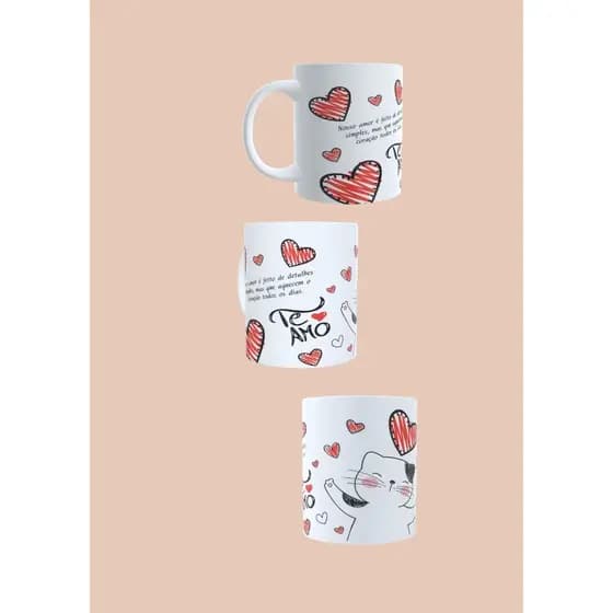 Caneca Personalizada | Presente Dia dos Namorados Romântico e Exclusivo 325ml