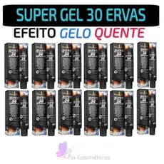 Kit 12 Super Gel 30 Ervas Pomada Desodorante Massageadora 150gr - Mary Life