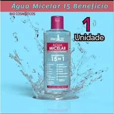 Água Micelar - Colágeno e Pantenol - Mary Life Demaquilante 15 em 1 - 260ml