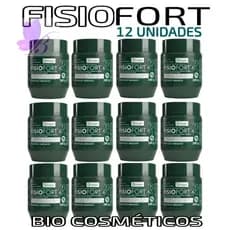 Kit 12 Fisiofort Verde Pomada Massageadora em Pote 240gr - Bio Instinto