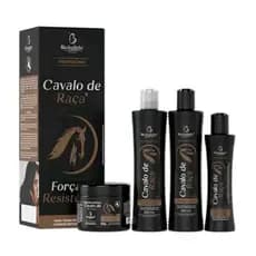 Kit Capilar Cavalo de Raça 4 itens ( Shampoo + Condicionador + Creme + Máscara ) Bio Instinto