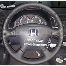 capa de volante costurada honda civic 2001 a 2005