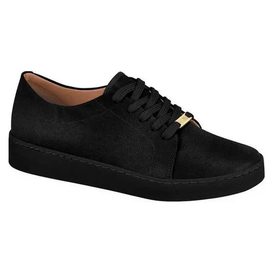 Tenis Vizzano Preto Feminino 1214.205 Camurça Tenis Casual Preto