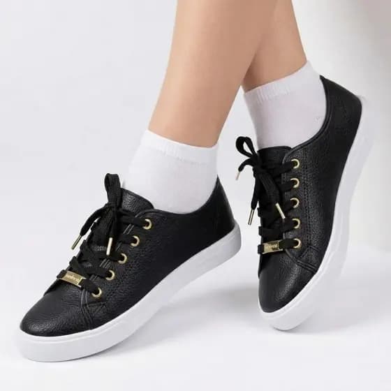 Tenis Feminino Moleca Casual Napa Cadarço Conforto 5296.510