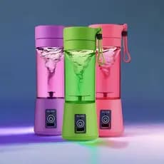 Mini Liquidificador Portátil Shake Suco 6 Lâminas + Cabo Usb