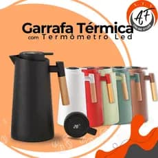Garrafa Térmica Nórdica de Café com Termometro