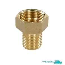 Bucha Aumento Em Metal Amarelo 1/2 X 3/4