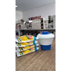 KIT 4 PASTILHAS HCL HIDROALL 200G + 1 CLORADOR FLUTUANTE .
