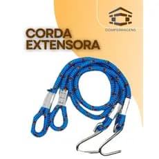 Gancho Corda Extensora Alongada de rede para descanso 70cm - Par