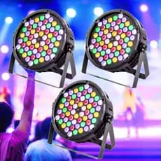 Kit Canhão Refletor de Led 60 Led RGBWA equipamento de iluminação de palco dança, bares e Shows DJ DMX efeitos com áudio