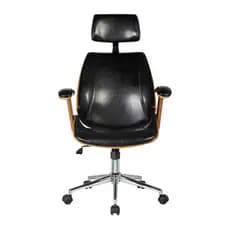Cadeira Para Escritório Home Office Lisboa Preta Com Base Giratória Regulagem De Altura Cadeira Gamer