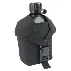 CANTIL MILITAR COM CAPA SOLTURA RÁPIDA PARA CINTO TÁTICO PRETO