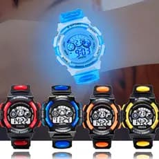 Relógios Eletrônicos Infantis LED Luz Colorida Mostrador Luminoso Vida À Prova D'água De Alarme MultifuncionalRelógios Eletrônicos Infantis LED Luz Colorida Mostrador Luminoso Vida À Prova D'água De Alarme Multifuncional