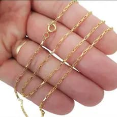 Corrente Tijolinho Cartie Moeda Antiga + Banho de ouro18k Cordão Masculino