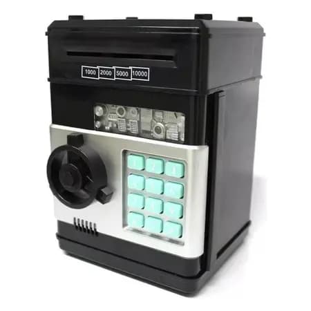 Cofre Digital Eletrônico Puxador Notas Moedas Automático Com Senha