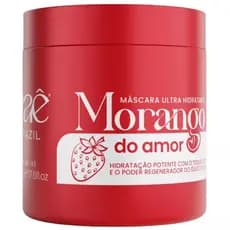 Máscara Morango Do Amor Hidratante Com Óleo Rosa Mosqueta Tratamento Capilar Eae Brazil 500g