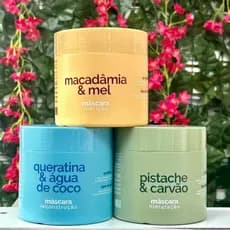 Kit Cronograma Capilar EAÊ 500g – 3 Máscaras Multifuncionais (Nova Embalagem)