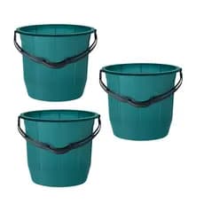 Kit Balde 8 Litros Plástico Alça Plástico Roupa Limpeza Água