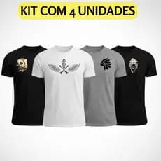 KIT 4 camiseta masculina , camisa algodão masculina , camisa masculina ,camisas masculinas 100% algodão