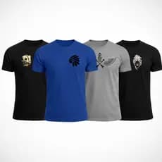 KIT 4 camiseta masculina , camisa algodão masculina , camisa masculina ,camisas masculinas 100% algodão