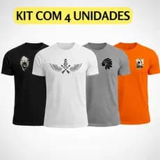 KIT 4 camiseta masculina , camisa algodão masculina , camisa masculina ,camisas masculinas 100% algodão