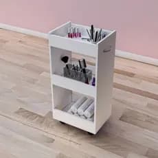 Carrinho Salão Multiuso Auxiliar Nail Lash Designer Móvel