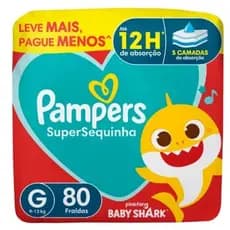 PAMPERS - Fralda Supersec G - 80 Fraldas