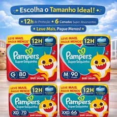 Pampers SuperSec - Escolha o Tamanho (M, G, XG, XXG)