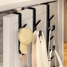 GANCHO DE PORTA 3 ganchos cabide de metal forte para roupas chapéus e bolsas design de economia de espaço  TOP