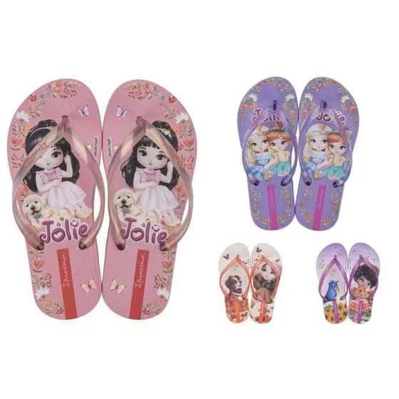 Chinelo Menina Jolie Amores Glitter Ipanema lançamento2026