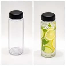 Garrafa Squeeze Copo Plástico 450ml Com Tampa Portátil