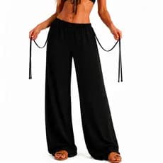 Calça de praia pantalona básica viral