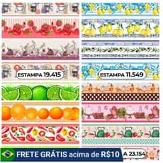 11 Barras Pano Prato Diverso Tricoline 85% Poliester 15% Algodão 1,44m largura por 1,00m comprimento